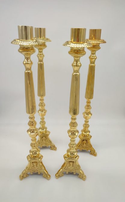 Candelabros pareja sagrada familia