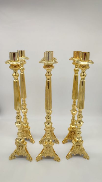 Set Candelabros + cruz altar