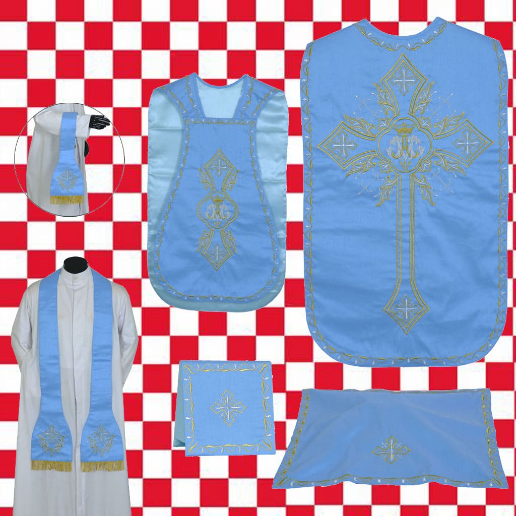 Casulla Romana-Guitarra M totalmente bordado Casulla Romana-Guitarra M totalmente bordado