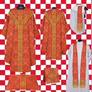 casulla gótica orfreys rojo