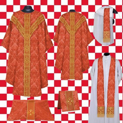 casulla gótica orfreys rojo