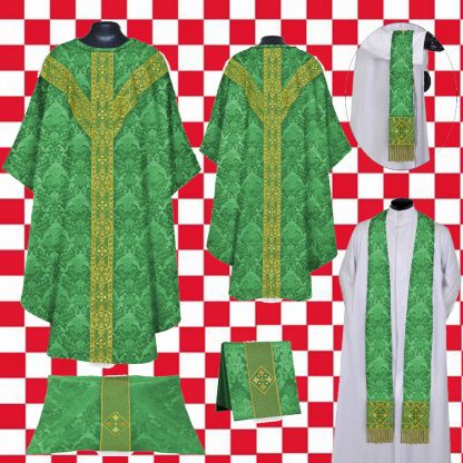 casulla gótica orfreys verde
